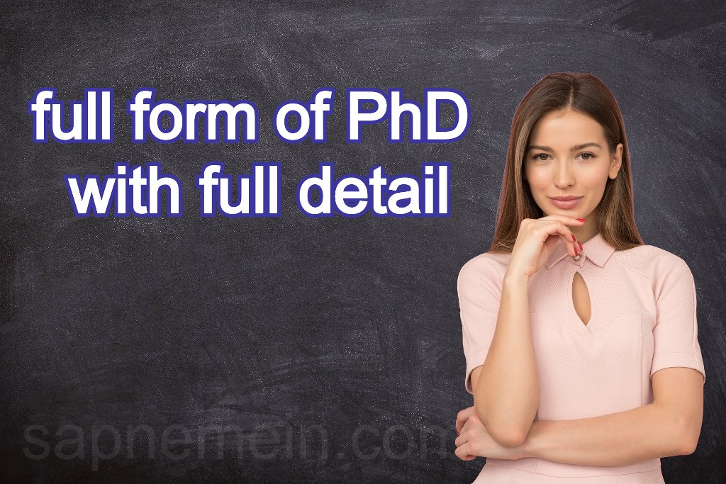 full form of PhD with full detail