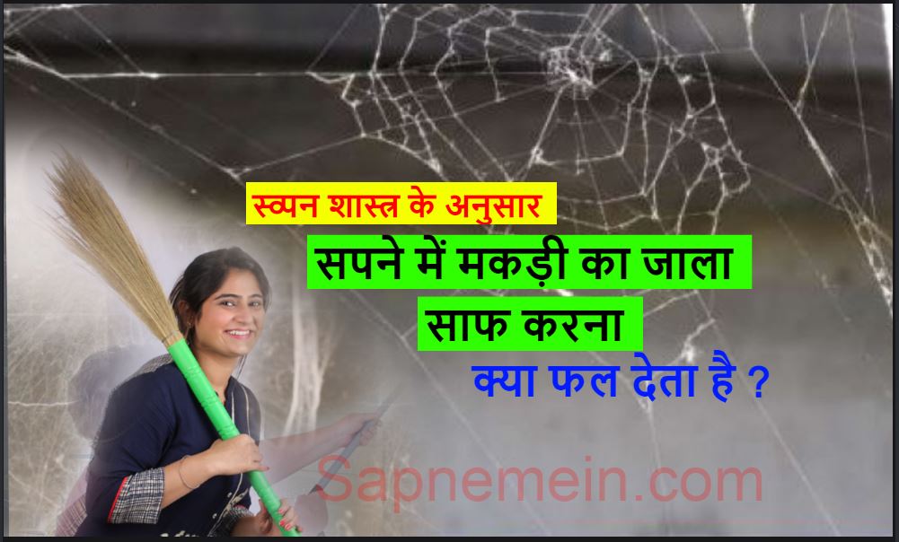 सपने में मकड़ी का जाला झड़ना Cleaning a spider web in a dream